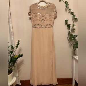 ASOS frock & frill blush Embellished Dress